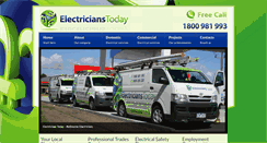 Desktop Screenshot of electricianstoday.com.au